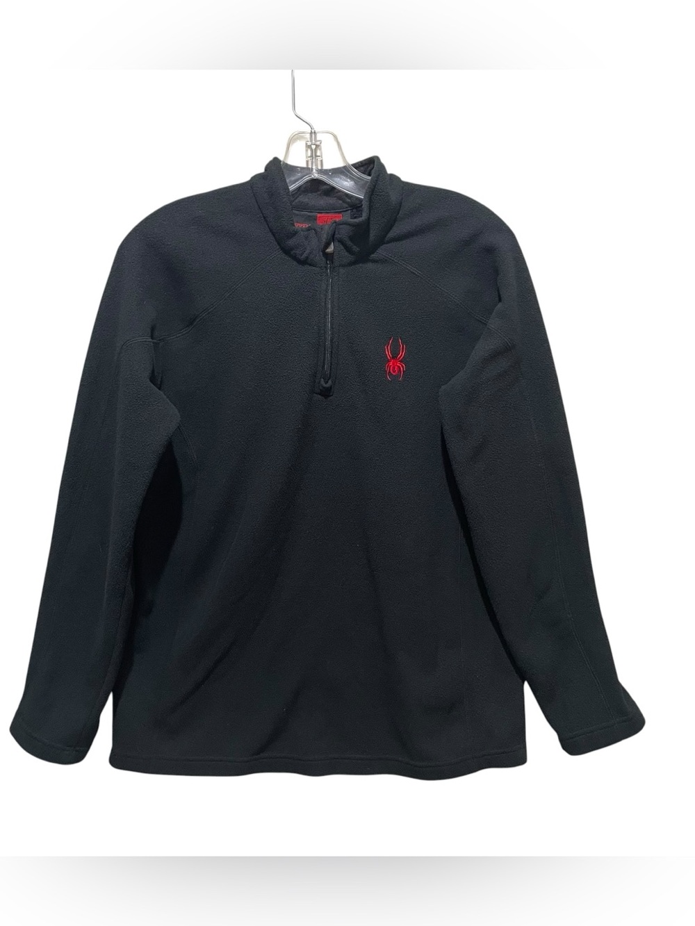 Spyder Fleece Quarter Zip Pullover Black Kids Size XL Embroidered Logo Outdoor